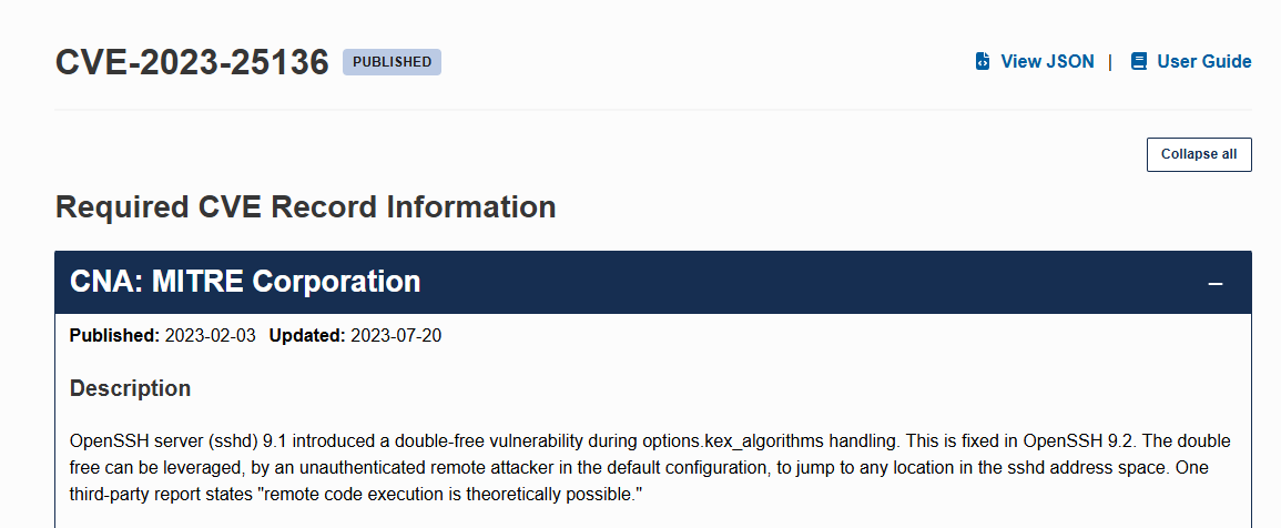OpenSSH Vulnerability