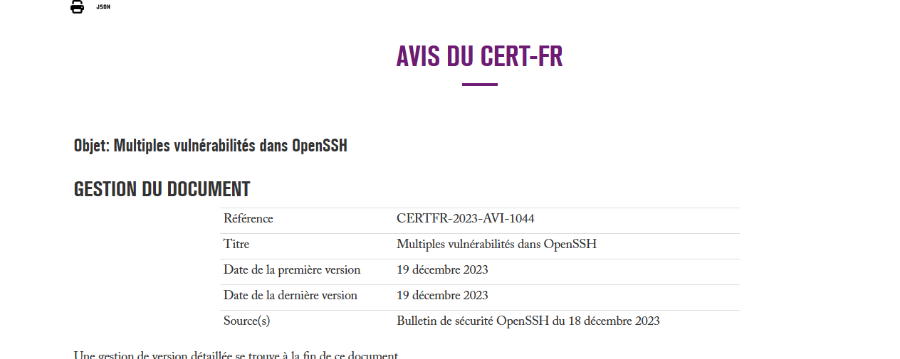 OpenSSH Vulnerability